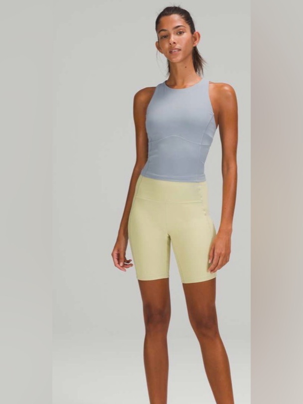 lululemon athletica key to balance tank in chambray High-Neck Racerback Tank